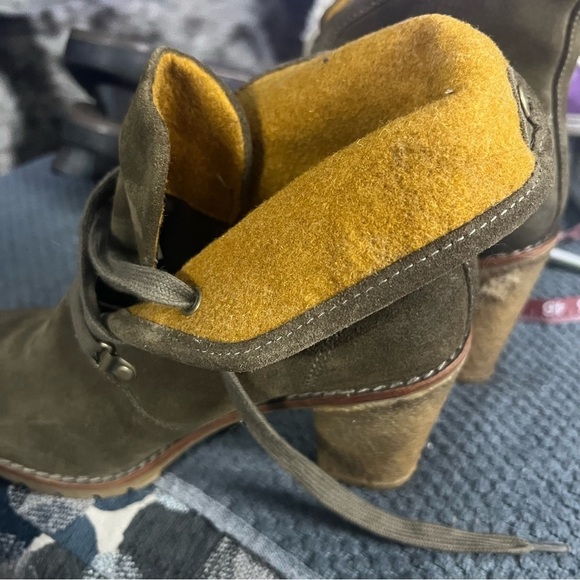 UGG Australia Calynda Olive Suede Ankle Boots - Picture 9 of 13